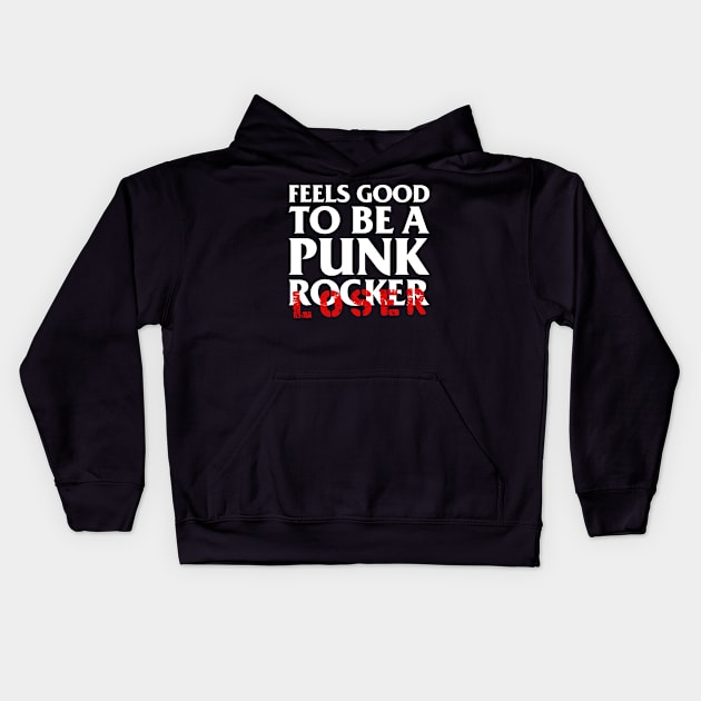 Feels good to be a punk Kids Hoodie by Aprilskies